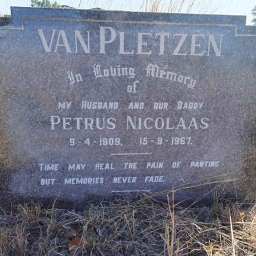 PLETZEN Petrus Nicolaas, van 1909-1967