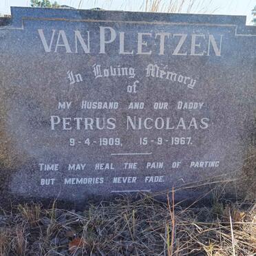 PLETZEN Petrus Nicolaas, van 1909-1967