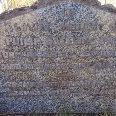 PAYN Philip Balleine 1854-1919