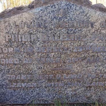 PAYN Philip Balleine 1854-1919