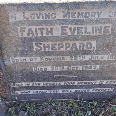 SHEPPARD Faith Eveline 1880-1942