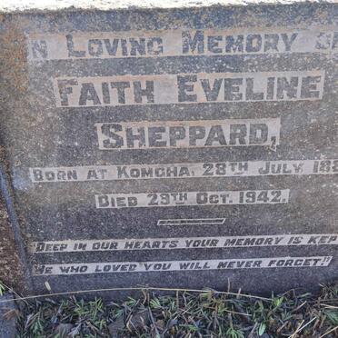 SHEPPARD Faith Eveline 1880-1942
