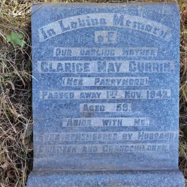 CURRIN Clarice May nee PARRYMORE -1942