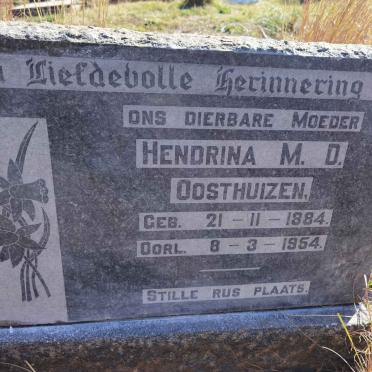 OOSTHUIZEN Hendrina M.D. 1884-1954