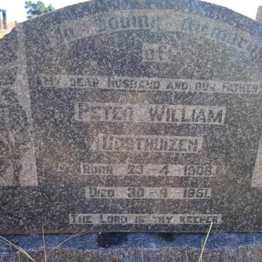 OOSTHUIZEN Peter William 1906-1951
