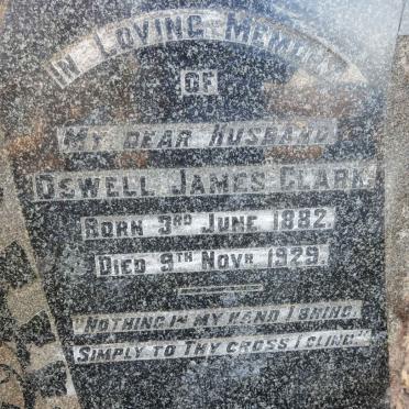 CLARK Oswell James 1882-1929