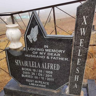 XWELESHA Siyabulela Alfred 1959-2011