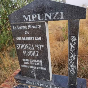MPUNZI Sthonga Fundile 1986-2013