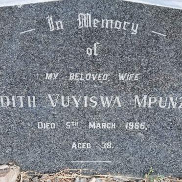 MPUNZI Edith Vuyiswa -1966