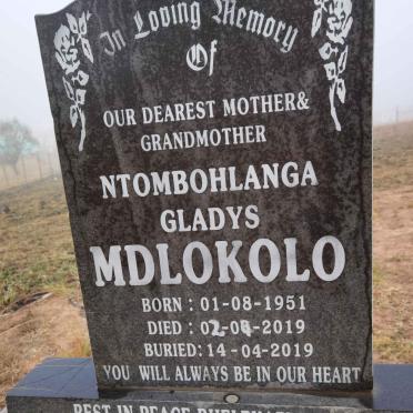 MDLOKOLO Ntombohlanga Gladys 1951-2019