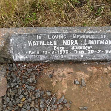 LINDEMANN Kathleen Nora nee JOHNSON 1906-1950