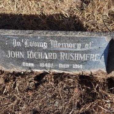 RUSHMERE John Richard 1849-1914