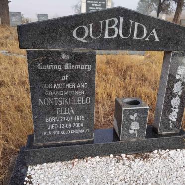 QUBUDA Nontsikeleo Elda 1915-2004