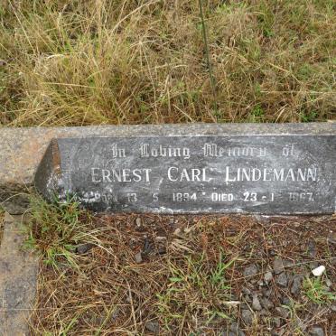 LINDEMANN Ernest Carl 1894-1967