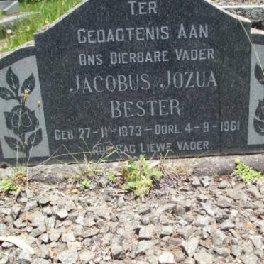 BESTER Jacobus Jozua 1873-1961