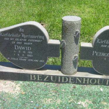 BEZUIDENHOUT David 1951-1983 &amp; Petronella Jacoba ELLIS 1951-