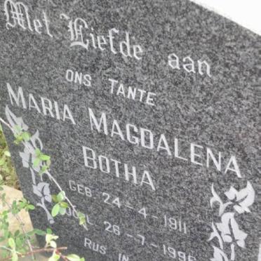 BOTHA Maria Magdalena 1911-1996