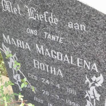 BOTHA Maria Magdalena 1911-1996