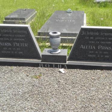 BOTHA Hendrik Pieter 1913-19?0 &amp; Aletta PRINSLOO 1922-1998