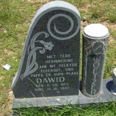 COETZER Dawid 1923-1992