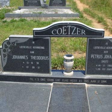 COETZER Johannes Theodorus 1930-1997 :: COETZER Petrus Johannes 1959-2009