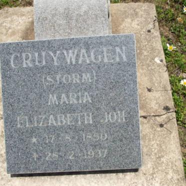 CRUYWAGEN Maria Elizabeth Joh. nee STORM 1850-1937