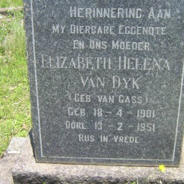 DYK Elizabeth Helena, van nee VAN GASS 1901-1951
