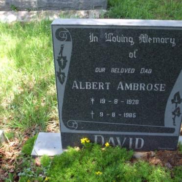 DAVID Albert Ambrose 1928-1985
