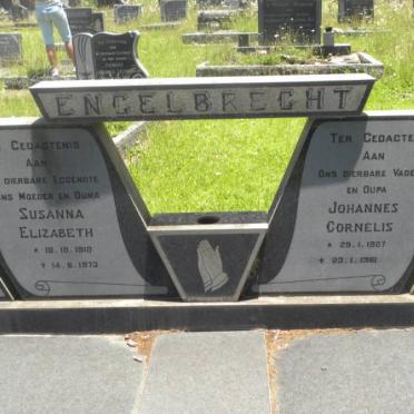 ENGELBRECHT Johannes Cornelis 1907-1981 &amp; Susanna Elizabeth 1910-1973