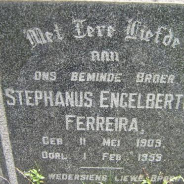 FERREIRA Stephanus Engelbertus 1909-1959
