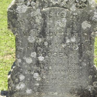 GOOSEN Dinah Sophia 1871-1935