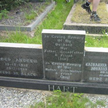 HART James Andrew 1910-1989 &amp; Cathrina Johanna Wilhelmina BARNES 1912-1999