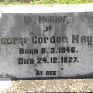 HAYES George Gordon 1846-1927