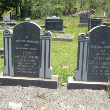JAARSVELDT Laan, van 1898-1969 &amp; Wilhelmina BOTHA 1905-1988