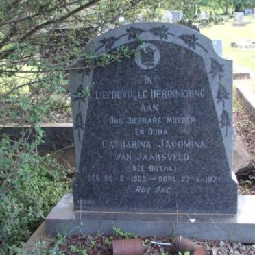 JAARSVELD Catharina Jacomina, van nee BOTHA 1903-1971