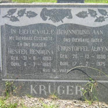 KRUGER Christoffel Alwyn 1880-1975 &amp; Hester Hendrina 1883-1965