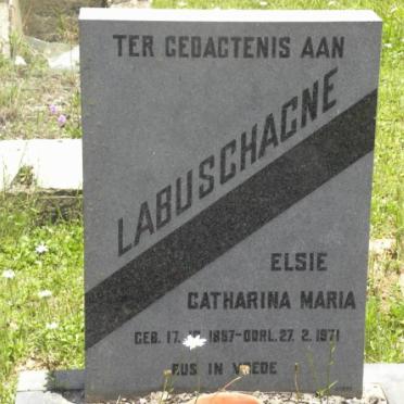 LABUSCHAGNE Elsie Catharina Maria 1887-1971