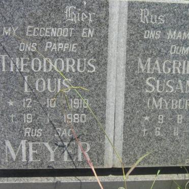 MEYER Theodorus Louis 1910-1980 &amp; Magrietha Susanna MYBURGH 1912-1980