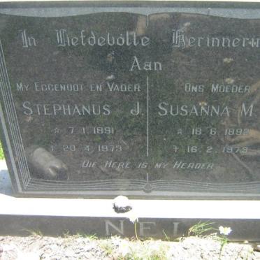 NEL Stephanus J. 1891-1973 &amp; Susanna M.F. 1892-1979
