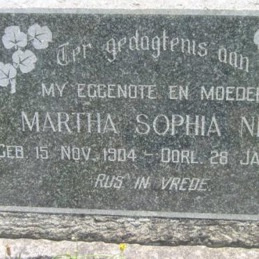 NEL Martha Sophia 1904-1966