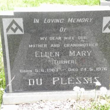 PLESSIS Ellen Mary, de nee TURNER 1903-1976