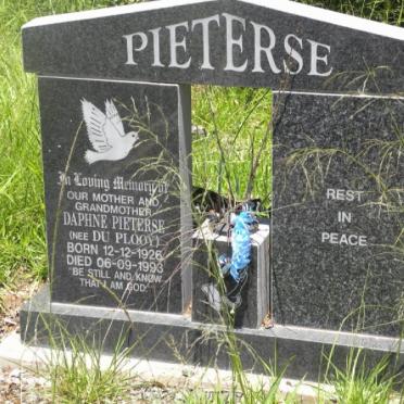 PIETERSE Daphne nee DU PLOOY 1926-1993