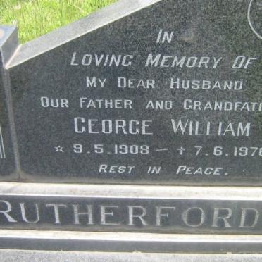 RUTHERFORD George William 1908-1976