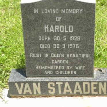 STAADEN Harold, van 1928-1976