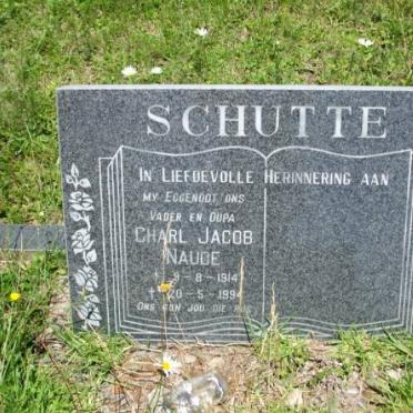 SCHUTTE Charl Jacob Naude 1914-1994