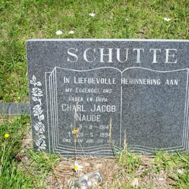 SCHUTTE Charl Jacob Naude 1914-1994