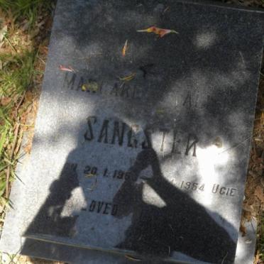 SANGSTER Margaret Alice 1953-1954