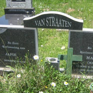 STRAATEN Japie, van 1926- &amp; Martha 1925-2003