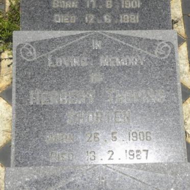SHORTEN Herbert Thomas 1906-1987