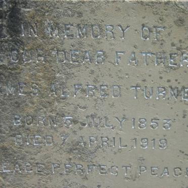 TURNER James Alfred 1853-1919 
